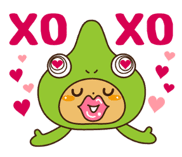 Crazy Cute Chameleon sticker #7475502