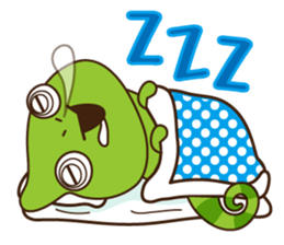 Crazy Cute Chameleon sticker #7475503