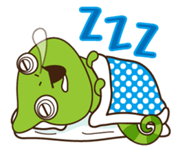 Crazy Cute Chameleon sticker #7475503