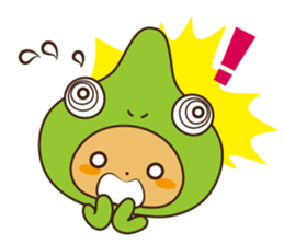 Crazy Cute Chameleon sticker #7475504