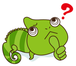 Crazy Cute Chameleon sticker #7475505