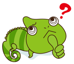 Crazy Cute Chameleon sticker #7475505