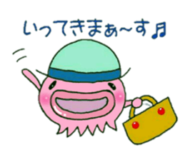 Good friend octopus and squid sticker #7475829