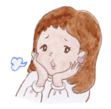 Japanese Kawaii School Girl - English - sticker #7475877