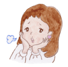 Japanese Kawaii School Girl - English - sticker #7475877