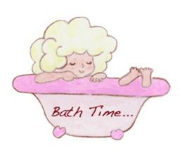 Japanese Kawaii School Girl - English - sticker #7475878