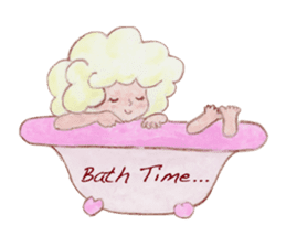 Japanese Kawaii School Girl - English - sticker #7475878