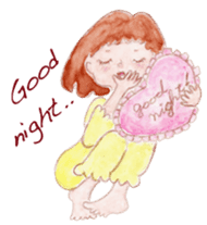 Japanese Kawaii School Girl - English - sticker #7475879