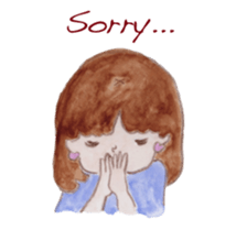 Japanese Kawaii School Girl - English - sticker #7475887