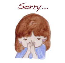 Japanese Kawaii School Girl - English - sticker #7475887