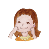 Japanese Kawaii School Girl - English - sticker #7475891