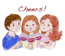 Japanese Kawaii School Girl - English - sticker #7475899