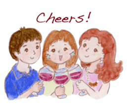 Japanese Kawaii School Girl - English - sticker #7475899