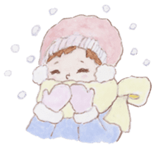 Japanese Kawaii School Girl - English - sticker #7475909