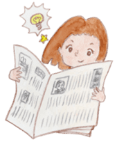 Japanese Kawaii School Girl - English - sticker #7475919