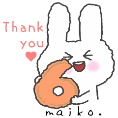 honesty rabbit sticker  6