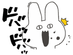 honesty rabbit sticker  6 sticker #7475965