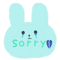 honesty rabbit sticker  6 sticker #7475982