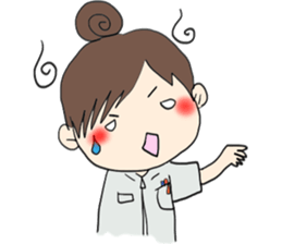 We work at a Hospital. sticker #7476230