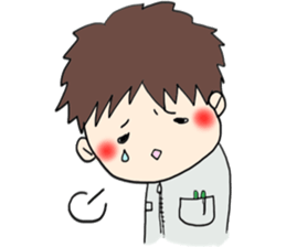 We work at a Hospital. sticker #7476234