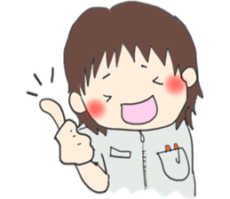 We work at a Hospital. sticker #7476240