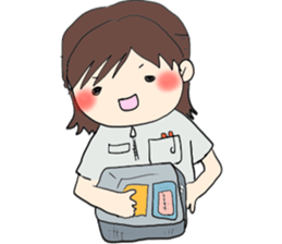 We work at a Hospital. sticker #7476243