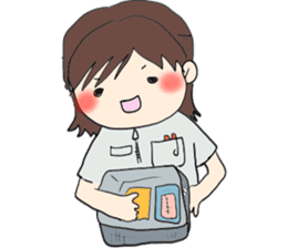 We work at a Hospital. sticker #7476243