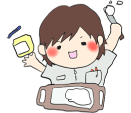 We work at a Hospital. sticker #7476246