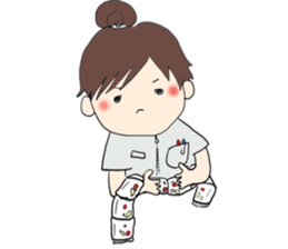 We work at a Hospital. sticker #7476252