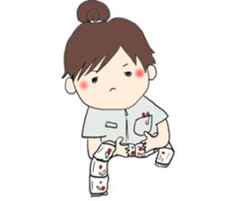 We work at a Hospital. sticker #7476252