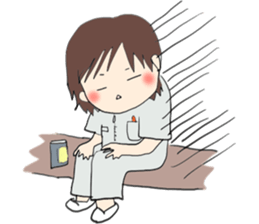 We work at a Hospital. sticker #7476259