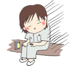 We work at a Hospital. sticker #7476259