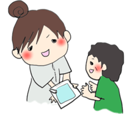 We work at a Hospital. sticker #7476262