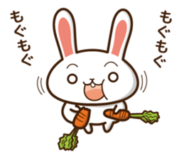 rabbit  and daily life sticker #7476500