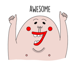 Philtrum Man 2.0 sticker #7476509