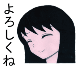 Cute schoolgirl 2 sticker #7476549