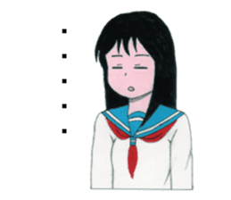 Cute schoolgirl 2 sticker #7476565