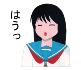 Cute schoolgirl 2 sticker #7476583