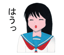Cute schoolgirl 2 sticker #7476583