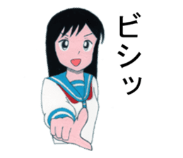 Cute schoolgirl 2 sticker #7476585