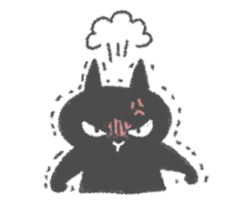 Japanese Black cat "KURONEKO" sticker #7477433