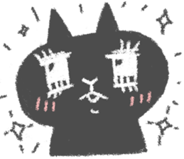 Japanese Black cat "KURONEKO" sticker #7477437