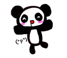 emoticon panda sticker #7477588