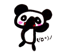 emoticon panda sticker #7477593