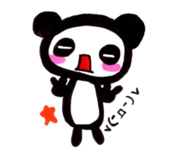 emoticon panda sticker #7477597