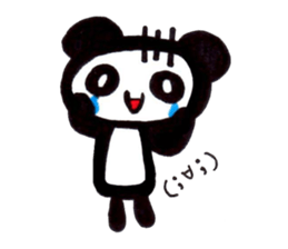 emoticon panda sticker #7477602