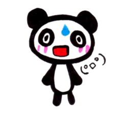 emoticon panda sticker #7477603