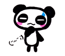 emoticon panda sticker #7477607