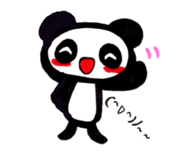 emoticon panda sticker #7477612