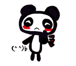 emoticon panda sticker #7477615